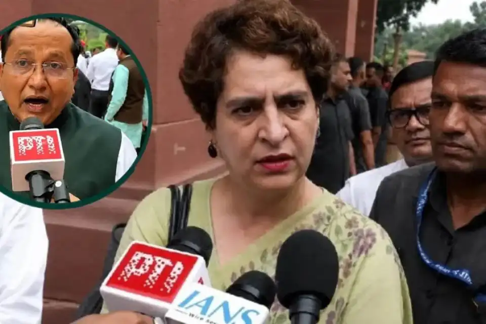 संसद में प्रियंका और भाजपा सांसद की तीखी झड़प