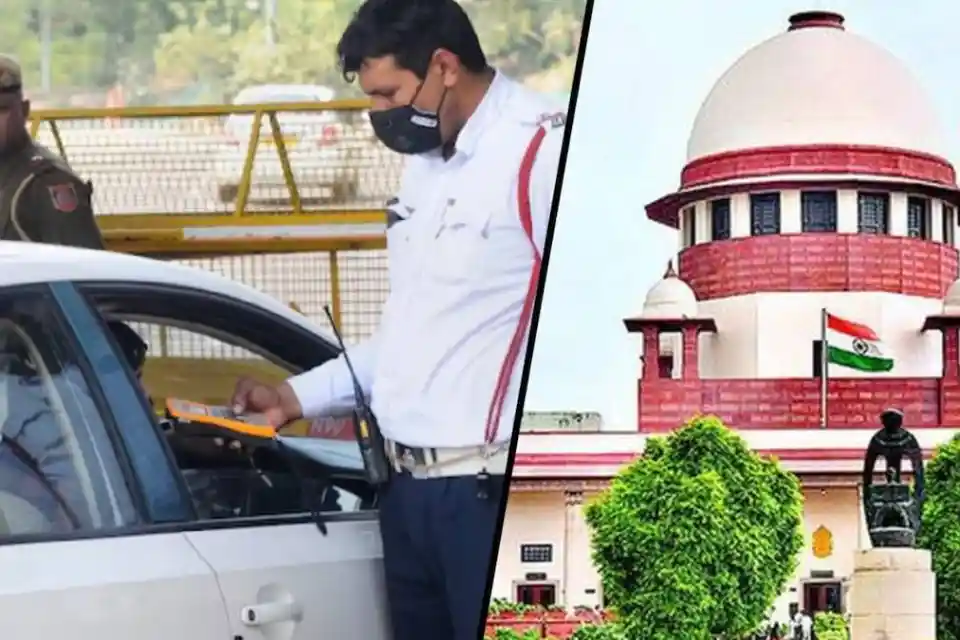 ट्रैफिक चालान वसूली पर सुप्रीम कोर्ट का बड़ा सुझाव
