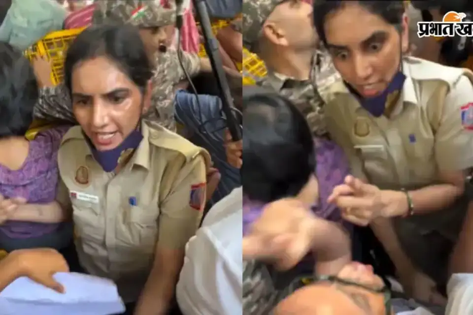 'तू बेशर्म, तेरी मां बेशर्म', महिला पत्रकार की कांस्टेबल ने मोड़ी कलाई; बहस का वीडियो वायरल