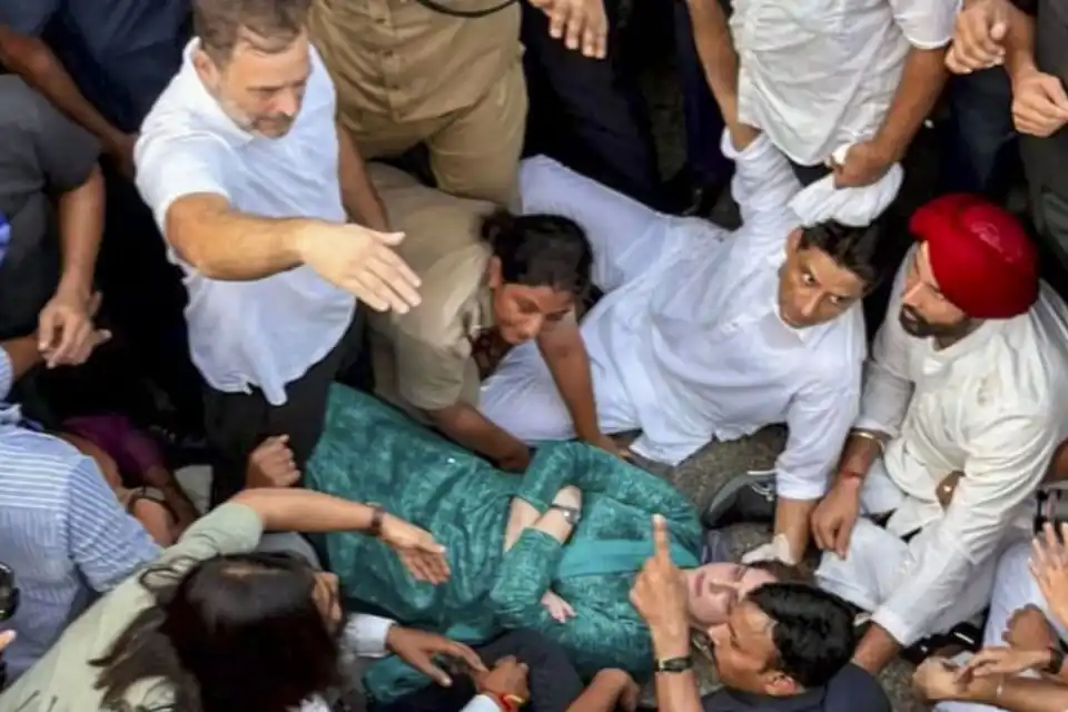 ज्ञानेश कुमार के खिलाफ कांग्रेस का दूसरे दिन का विरोध प्रदर्शन