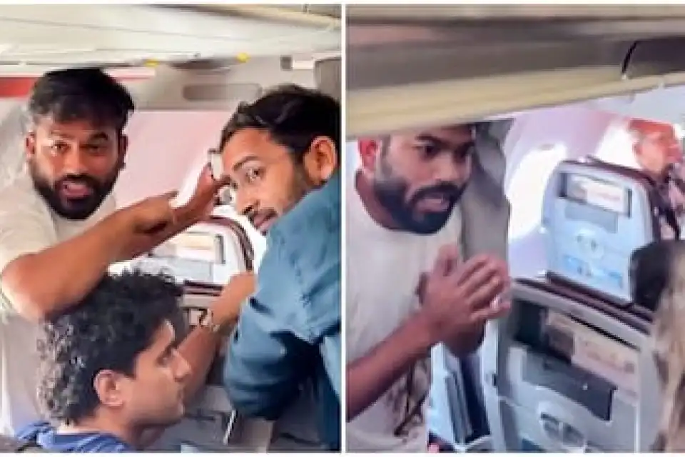विमान में हंगामा: दीपके और सौरभ को यात्रियों ने कहे अपशब्द 