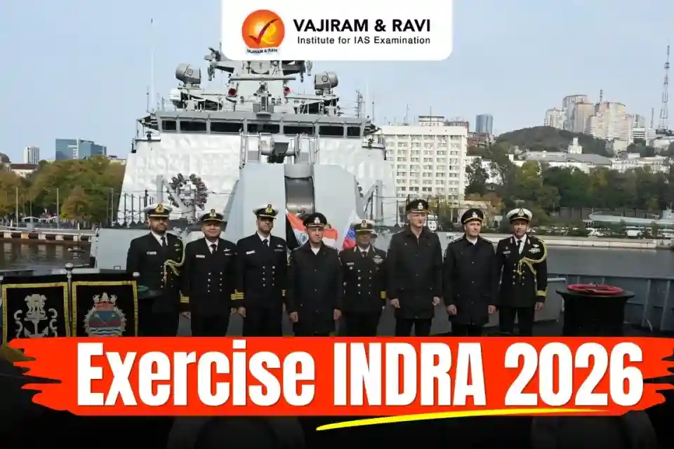 भारत और रूस नौसेनाओं का द्विपक्षीय समुद्री अभ्यास 'इंद्र-2026'