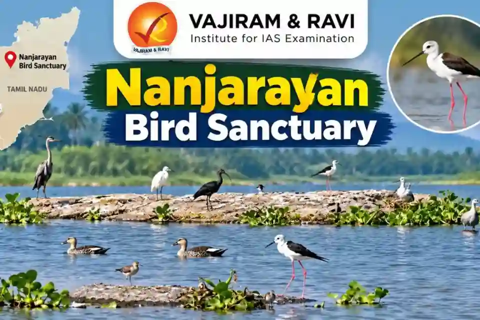 चार साल बाद भी नंजारायान पक्षी अभयारण्य में रामसर साइट जैसी बुनियादी सुविधाओं का अभाव