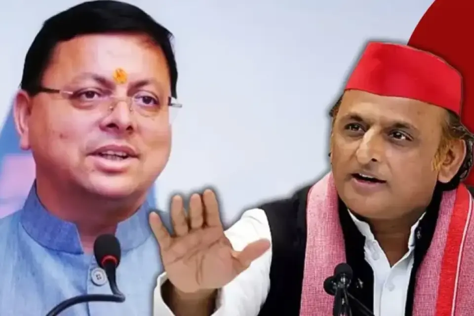 अखिलेश के 'घुसपैठिया' वाले बयान पर सीएम धामी का पलटवार