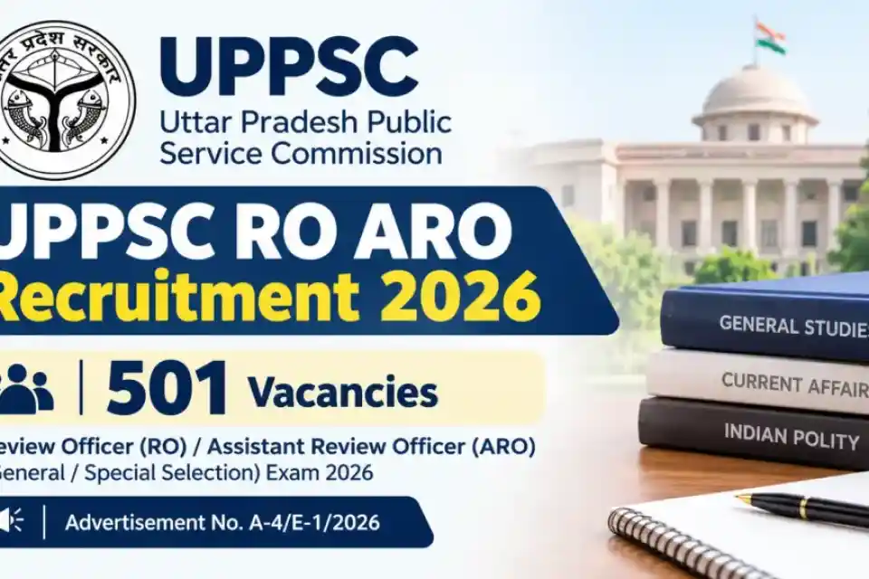 यूपीपीएससी आरओ/एआरओ भर्ती 2026: 501 पदों के लिए आवेदन शुरू